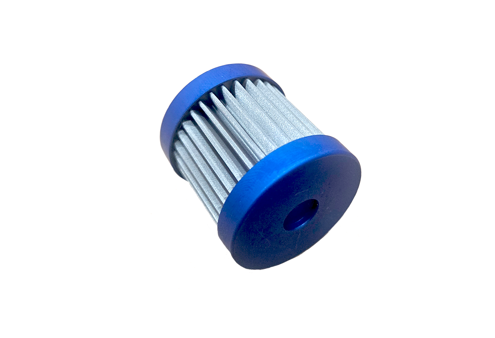 E-Flex lifetime, cleanable fuel filter kit. E85 compatible