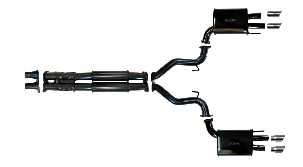 Ford Mustang (7th Gen S650) 2023-Present 5.0L V8 Coyote 3" Cat Back System, Quad Tip Rear (LH & RH Drive)