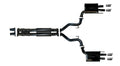 Ford Mustang (6th Gen) 2018-2023 5.0L V8 Coyote 3" Cat Back System, Quad Tip Rear (LH & RH Drive)