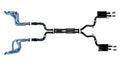 Ford Mustang (6th Gen) 2018-2023 5.0L V8 Coyote 3" Exhaust System with Headers and Cats, Quad Tip Rear (RH Drive only)