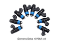 Siemens Deka 630cc Compact Fuel Injectors set of 8 suit VE-VF